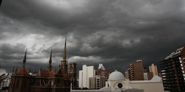 La tormenta en Córdoba Capital. (Pedro Castillo/La Voz)