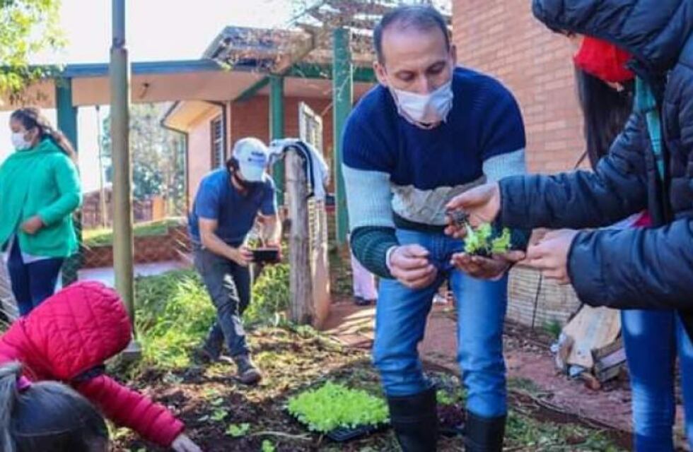 Los niños de la Escuela N°745 fueron capacitados en huerta familiar