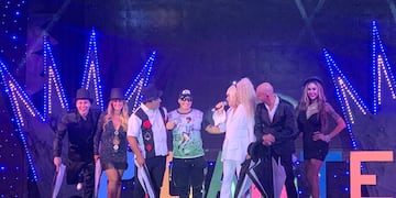 El varieté de medianoche del Teatro Corrientes contó con la presencia del músico en la platea.