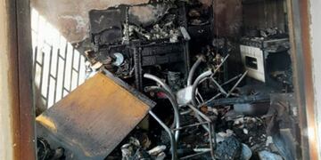 La vivienda quedó destruida y las pérdidas fueron totales.