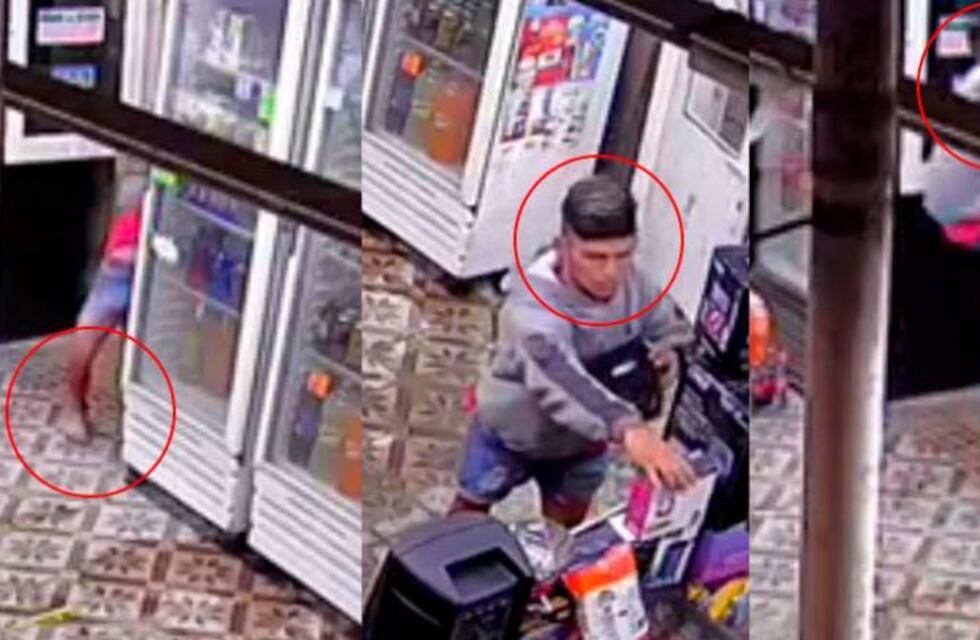 Barrio Comercial: robó en 30 segundos y todo quedó filmado