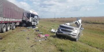 El choque fue en la Ruta 7, cerca de Washington. (Eldoce.tv)