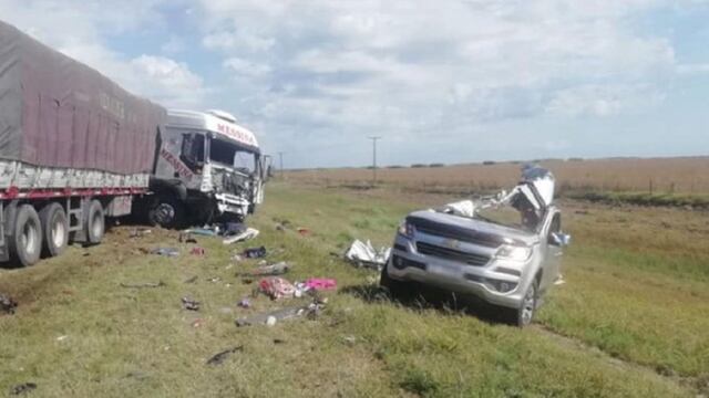 El choque fue en la Ruta 7, cerca de Washington. (Eldoce.tv)