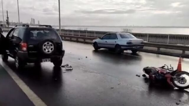 Accidente de tránsito en el Zaimán: un herido de gravedad.