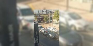 La discusión de los conductores a los gritos fue grabado en vídeo.