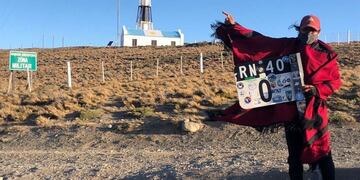 Walter, el salteño que recorrió dos veces el país y completó el "pasaporte de la ruta 40"