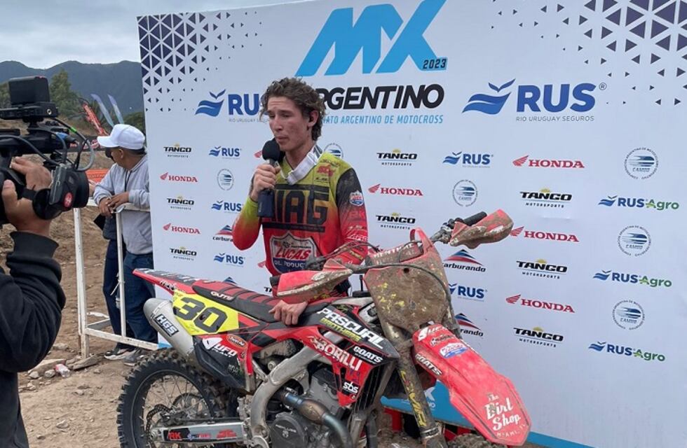 Motocross: el cordobés Benjamín Pascual ganó por la 4ta del Argentino