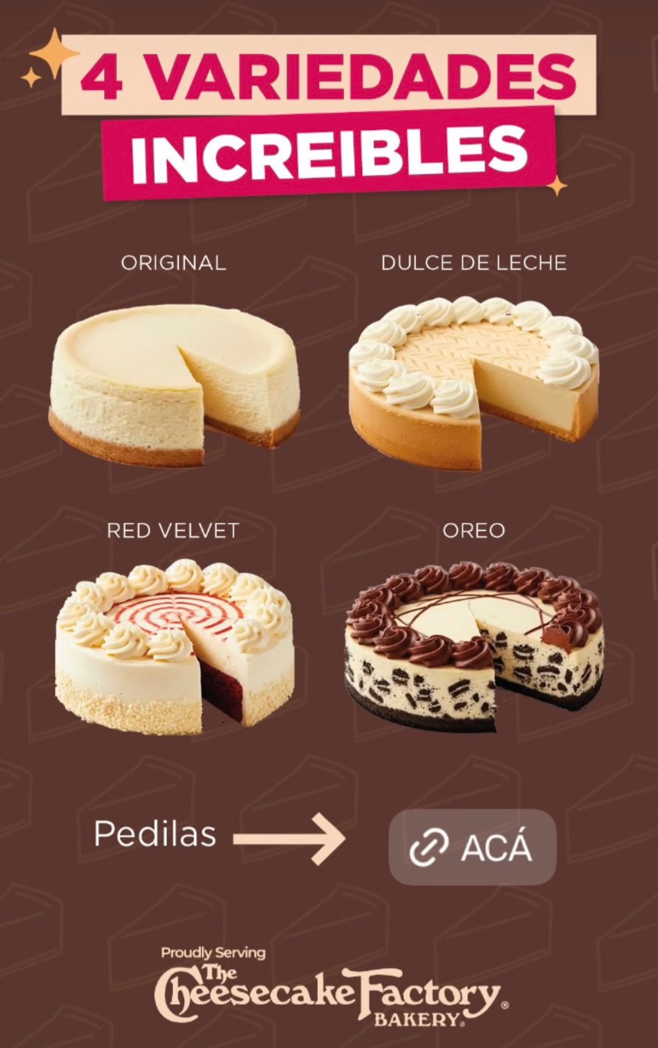 Las 4 variedades disponibles.