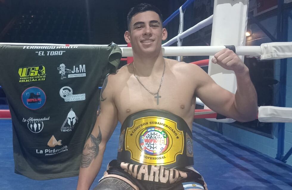 Kickboxing: el mendocino “El Toro” Amaya se consagró Campeón Sudamericano de K1 y clasificó al Panamericano
