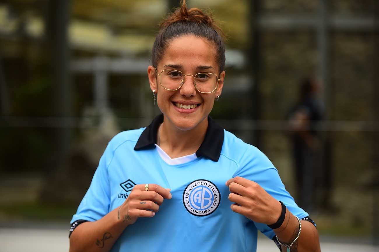 Belén Taborda jugadora del fútbol femenino de Belgrano. (José gabriel Hernández / la Voz)