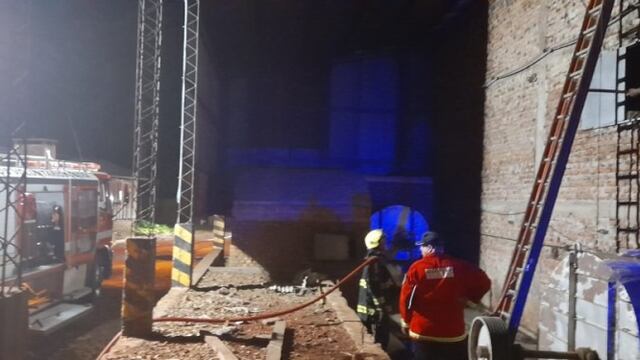 Se incendió un secadero de yerba en Villa Bonita.