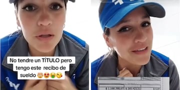 Es playera y reveló en TikTok cuanto gana al mes: “No tendré un título, pero tengo este recibo de sueldo”.