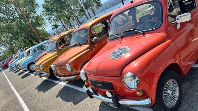 Un viaje al pasado sobre ruedas: más de 300 Fiat 600 coparon la costanera del San Roque