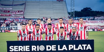 Los 11 de Instituto para el debut de Pedro Troglio como DT, con un 4-4-2 (Prensa Instituto).