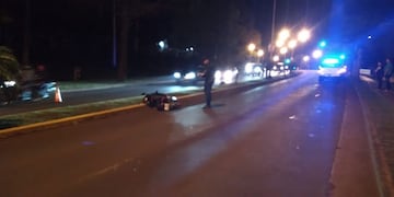 Siniestro vial en Oberá dejó como saldo un motociclista fallecido.
