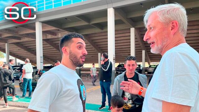 Facundo Campazzo estuvo en la final. Lo recibió Héctor Campana, titular de la Agencia Córdoba Deportes.