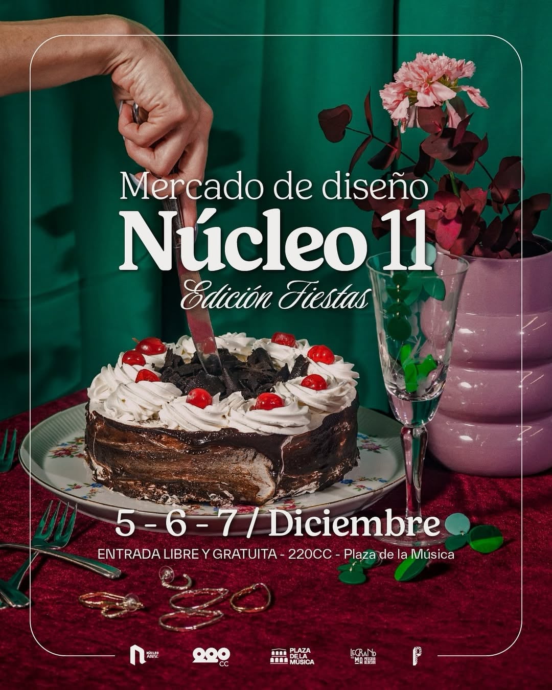 Núcleo 11, el mercado de diseño cordobés llega este 5 de diciembre a la Plaza de la Música.