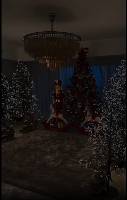 Wanda Nara mostró su decoración navideña