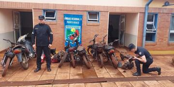 Wanda: siete motocicletas robadas fueron recuperadas.