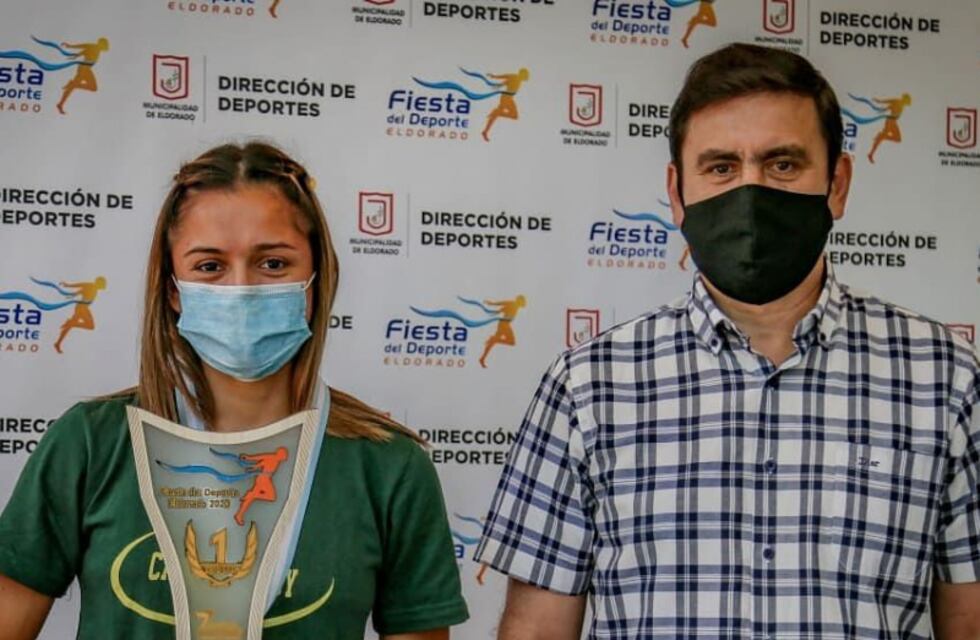 Eldorado: la joven deportista  Araceli Oviedo fue galardonada como la Deportista de Oro