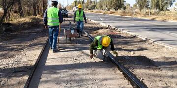 Construyen ciclovías en San Rafael.