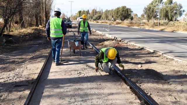Construyen ciclovías en San Rafael.