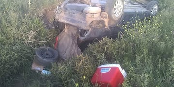 El vuelco ocurrió en Nogoyá.