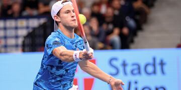 Diego Schwartzman venció a Gael Monfils en el ATP 500 de Viena. (EFE)