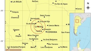El epicentro fue en La Falda, a cinco kilómetros de profunidad.