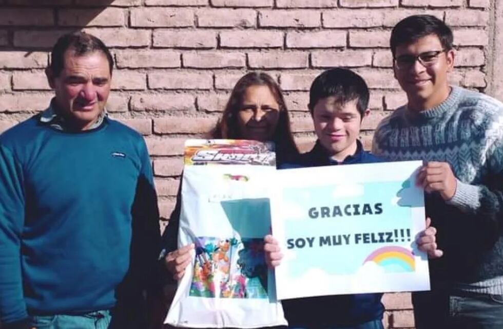 Día de las Infancias: un sanjuanino busca padrinos y madrinas para regalar felicidad a chicos con discapacidad