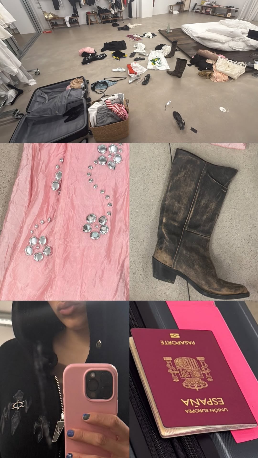 L cantante mostró fotos de su viaje.