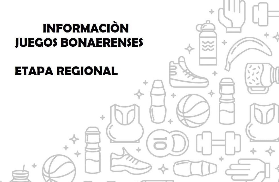 Juegos Bonaerenses: Etapa Regional