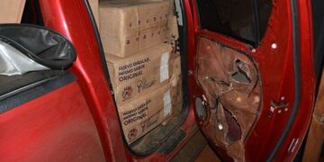 Frustran intento de contrabando de cigarrillos en Santiago de Liniers.
