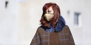 Cristina Fernandez de Kirchner durante un acto en Ensenada Foto Prensa Senado