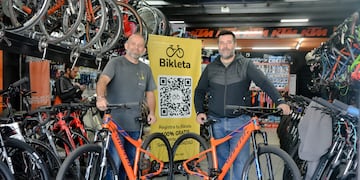 Diego Patamia y Diego Ghione, creadores de Bikleta. (Gentileza Bikleta)