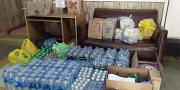 El material donado al Hospital por parte del la Liga Rafaelina de Fútbol