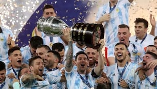 La Selección Argentina cuando ganó la Copa América 2021.