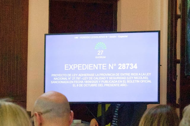 Entre Ríos aprobó la adhesión a la Ley Nacional de Calidad y Seguridad Sanitaria