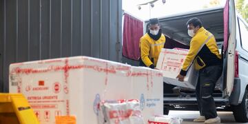 El gobierno de San Luis distribuye 5.600 dosis llegadas esta mañana de la primera aplicación de la vacuna Sputnik V.