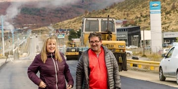 Ushuaia: se repavimentó la avenida Héroes de Malvinas
