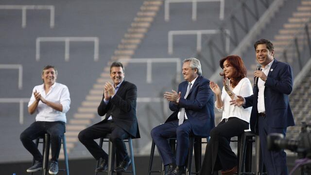 Un acto en La Plata fue la excusa para reunir a los principales cuadros del Frente de Todos. (Foto: Prensa CFK)