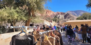 En el Encuentro de Tejedores en Purmamarca se puede apreciar y adquirir prendas elaboradas con saberes transmitidos de generación en generación.