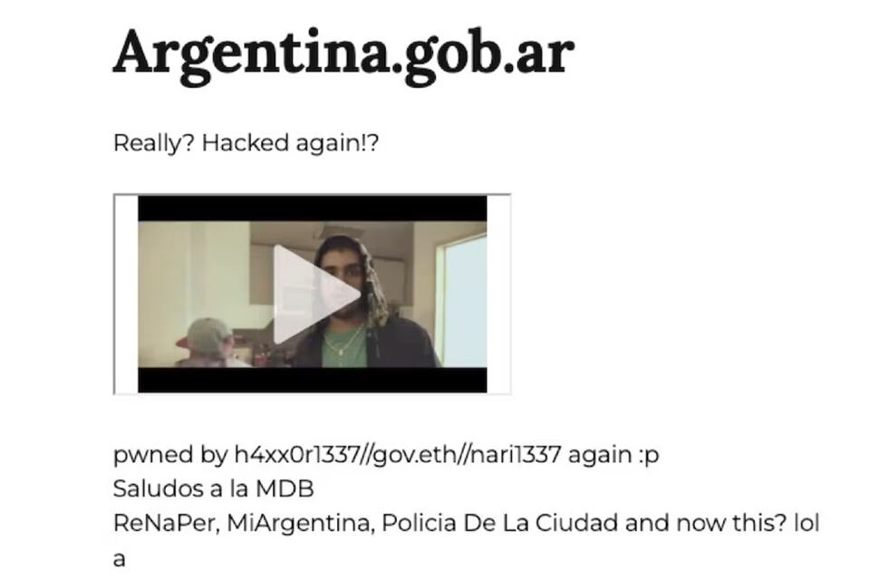 El Gobierno confirmó el hackeo de sitios oficiales y cuestionó la falta de inversión en ciberseguridad