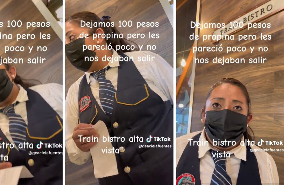 Dejaron 100 pesos de propina, la moza se enojó y los retuvo en contra de su voluntad: “Llamá a la policía”
