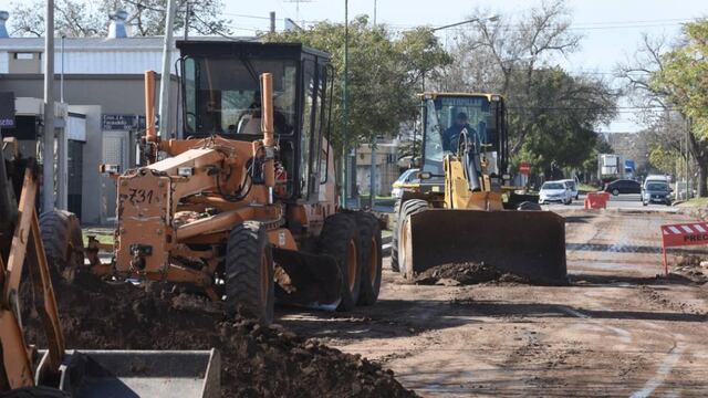 Obra de pavimento en Los Nogales