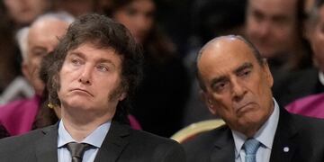 Javier Milei y Guillermo Francos firmaron el llamado a extraordinarias. (AP / Archivo)