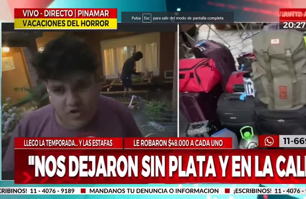 ¿Estafa o negligencia? La odisea de 4 puntanos que fueron a vacacionar a Pinamar
