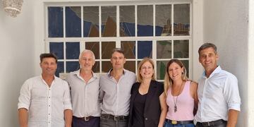 Previotto, Scaglia y otros dirigentes del PRO