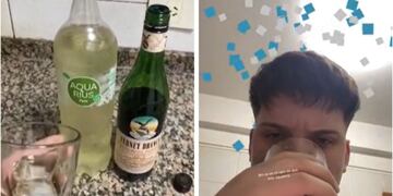 Invento argentino: mezcló Fernet con Aquarius de pera y el resultado es furor en TikTok.