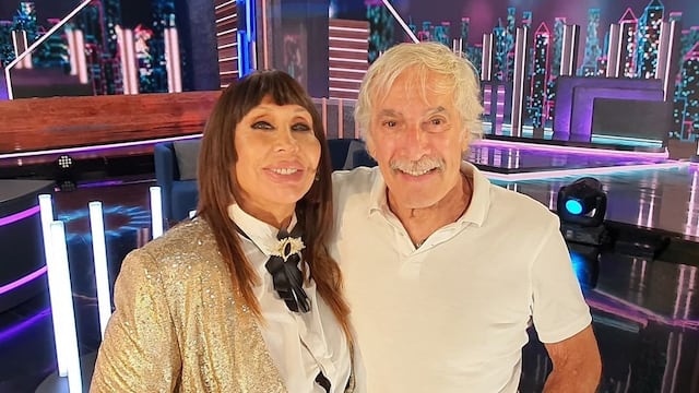 Moria Casán y Pato Galmarini.